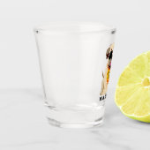 パグの生命名前をカスタムするの小グラス ショットグラス (左)