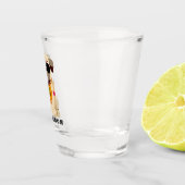 パグの生命名前をカスタムするの小グラス ショットグラス (右)