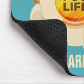 パグの生命名前をカスタムする及び色のmousepad マウスパッド (コーナー)