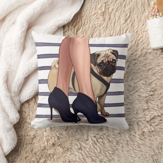 パグの生命 クッション (ブランケット)