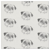 パグの生命 ファブリック (クローズアップ)