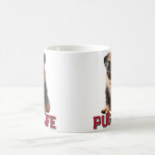 パグの生活 かわいい犬 コーヒーマグカップ (中央)