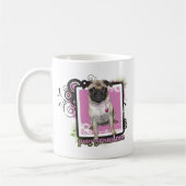 パグの祖母 コーヒーマグカップ (左)