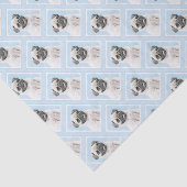 パグの絵画-かわいい元の犬の芸術 薄葉紙 (詳細)