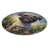 パグの花 カッティングボード (角)