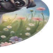 パグの花 カッティングボード (角)
