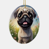 パグの花 セラミックオーナメント (右)