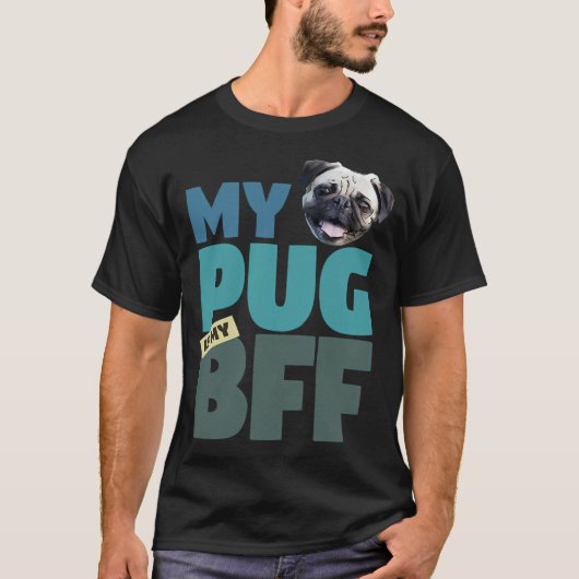 パグの親友 Tシャツ (正面)