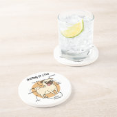 パグの解剖学 コースター (側面)