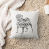 パグの雲の枕 クッション (ブランケット)