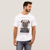 パグの顔写真が面白いマグ Tシャツ (正面フル)