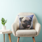 パグの顔 クッション (椅子)