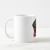 パグの顔 コーヒーマグカップ (左)