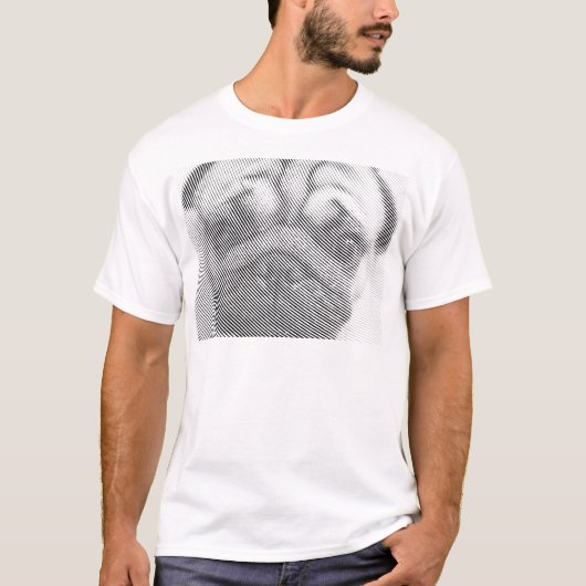 パグの顔 Tシャツ (正面)