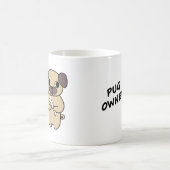 パグの飼い主 コーヒーマグ コーヒーマグカップ (中央)
