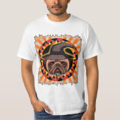 パグの魔女 Tシャツ (正面)