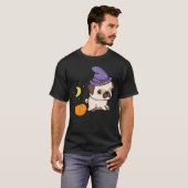 パグの魔女Tシャツ Tシャツ (正面フル)