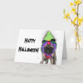 パグの魔法使い カード (黄色い花)