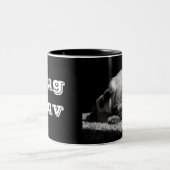 パグはマグをlove ツートーンマグカップ (中央)