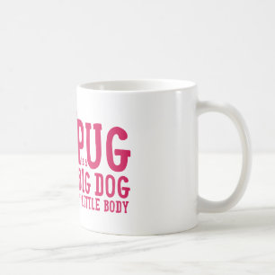パグは大きい犬、小さい体の子鹿のパグのマグです コーヒーマグカップ