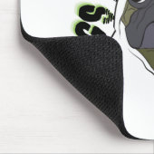 パグは実際にエイリアンです マウスパッド (コーナー)