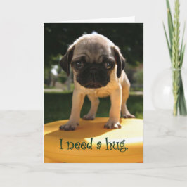 パグは抱き締める必要がある カード