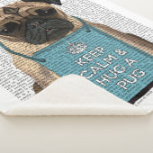 パグを抱く シェルパブランケット (3/4)