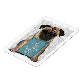 パグを抱く マグネット (左側)