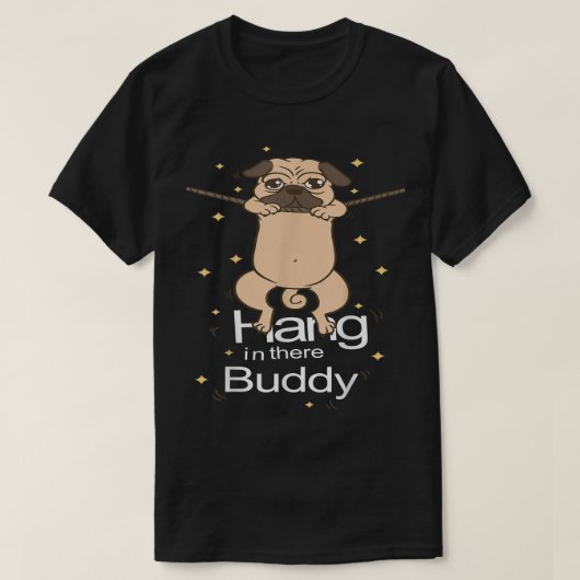 パグインつるザレバディパグル犬のオーナー子犬ペット Tシャツ (デザイン正面)