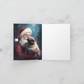 パグウィズサンタクロースフェスティバルクリスマス カード (内部)