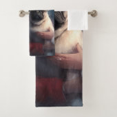 パグウィズサンタクロースフェスティバルクリスマス バスタオルセット (インサイチュ)