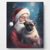 パグウィズサンタクロースフェスティバルクリスマス フォトプラーク (正面)