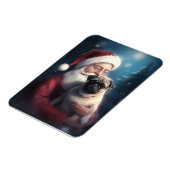 パグウィズサンタクロースフェスティバルクリスマス マグネット (左側)