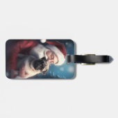 パグウィズサンタクロースフェスティバルクリスマス ラゲッジタグ (裏面横)