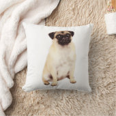 パグウォーターカラー絵画アート クッション (ブランケット)