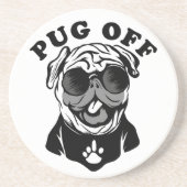 パグオフ | Pugおもしろい愛好家のためのPunユーモア コースター (正面)