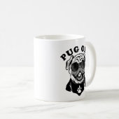 パグオフ | Pugおもしろい愛好家のためのPunユーモア コーヒーマグカップ (正面右)