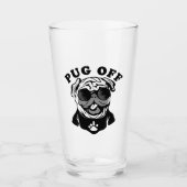 パグオフ | Pugおもしろい愛好家のためのPunユーモア タンブラーグラス (正面)