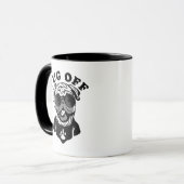 パグオフ | Pugおもしろい愛好家のためのPunユーモア マグカップ (正面左)