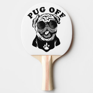 パグオフ Pugおもしろい愛好家のためのPunユーモア 卓球ラケット