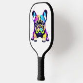 パグカラフルドッグパピー ピックルボールラケット (左)