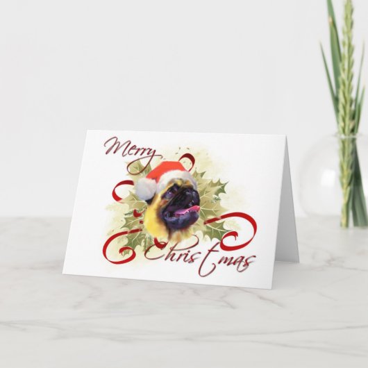 パグクリスマスカード シーズンカード (正面)