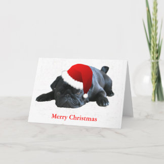 パグクリスマスカード シーズンカード