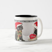 パグクリスマスマグ ツートーンマグカップ (正面右)