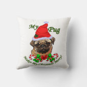 パグクリスマスメリー クッション (裏面)