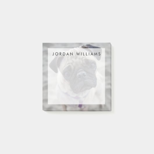 パグクローズアップ ポストイット (正面)