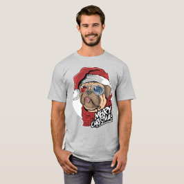 パグクールドグクリスマス Tシャツ