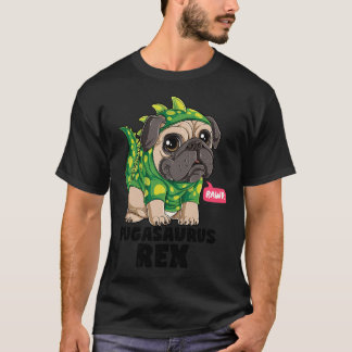 パグサウルス・レックスTパグ恐竜好き面白い犬コス Tシャツ