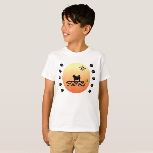 パグサーフTシャツ Tシャツ (正面フル)