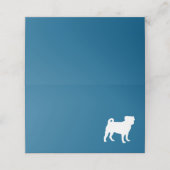 パグシルエットパピーベイビーシャワー プレイスカード (外部開封)